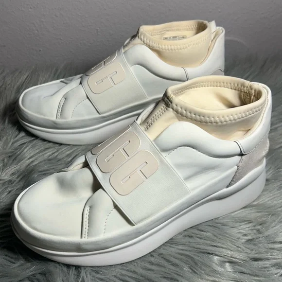 UGG NEUTRA COCONUT MILK SNEAKERS - WOMEN'S Cream Slip-On Sneakers Size 6 - Picture 4 of 8